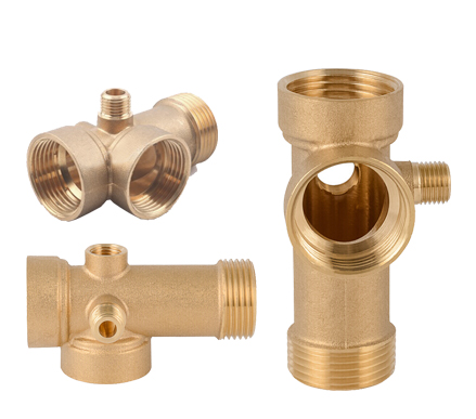 Brass Five-Way Fitting